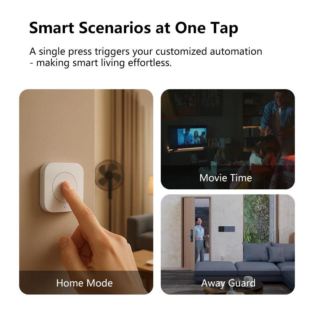 Aqara ZigBee Wireless Mini Switch Smart Remote Button Works