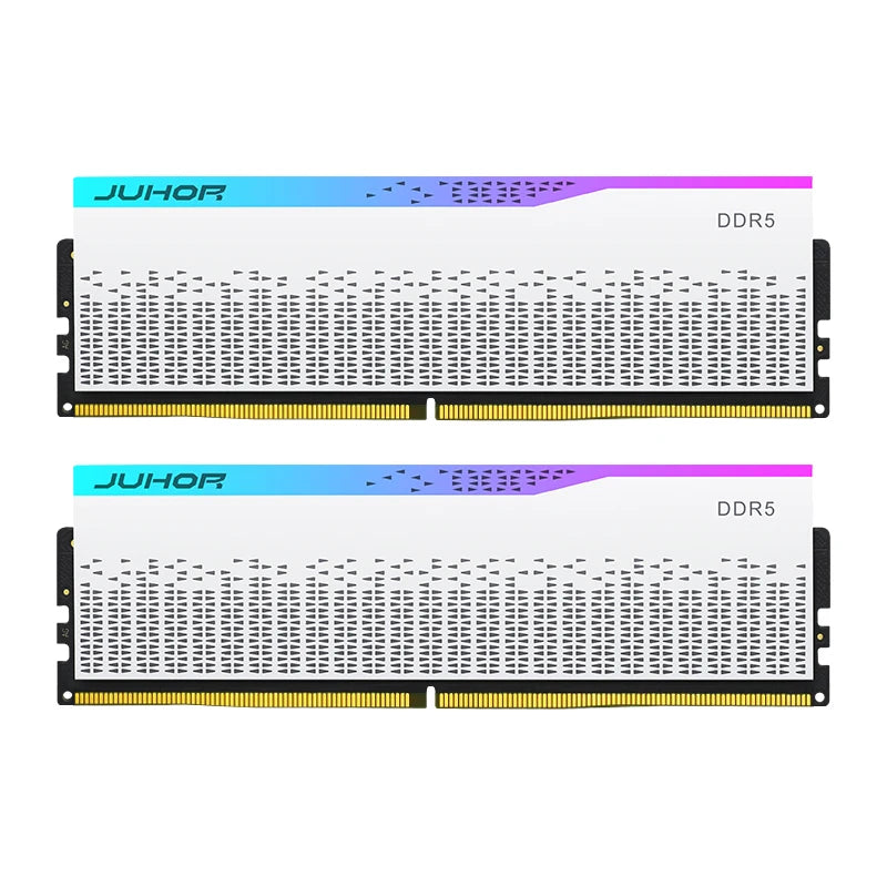 JUHOR DDR5 RGB Desktop RAM – 16GB 6000–6400MHz PC5 DIMM Memory