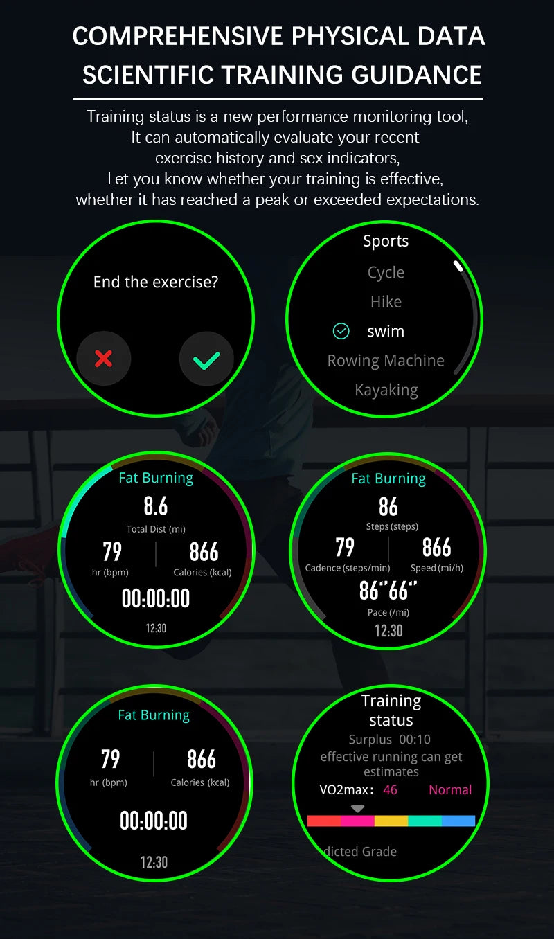 NORTH EDGE 2025 Men’s GPS Smartwatch with AMOLED & Compass