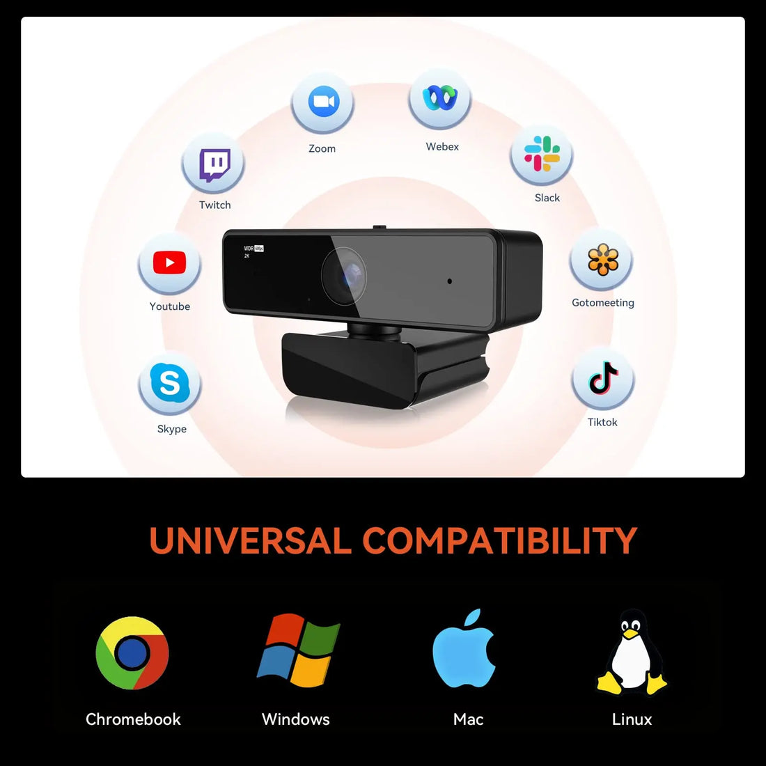 Nuroum V11 Full HD 1080p USB Webcam