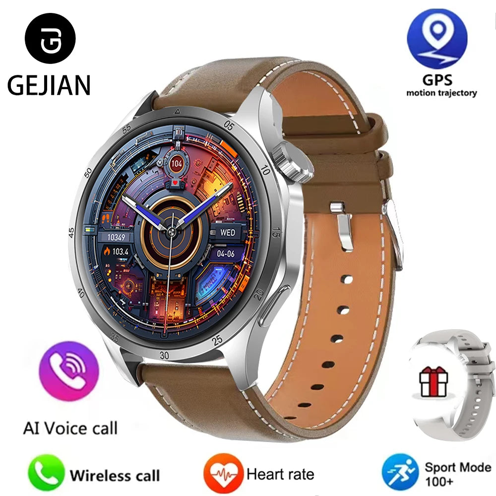 2025 Men’s Smartwatch with AMOLED, GPS & Bluetooth Calls