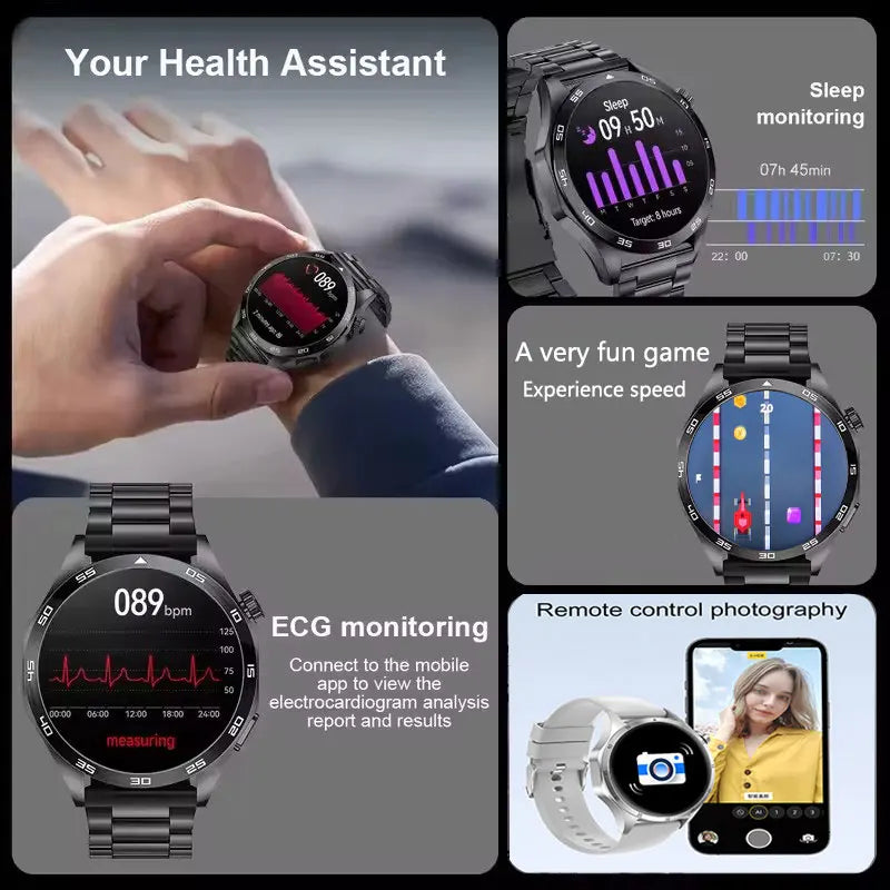 2025 Men’s Smartwatch with AMOLED, GPS & Bluetooth Calls