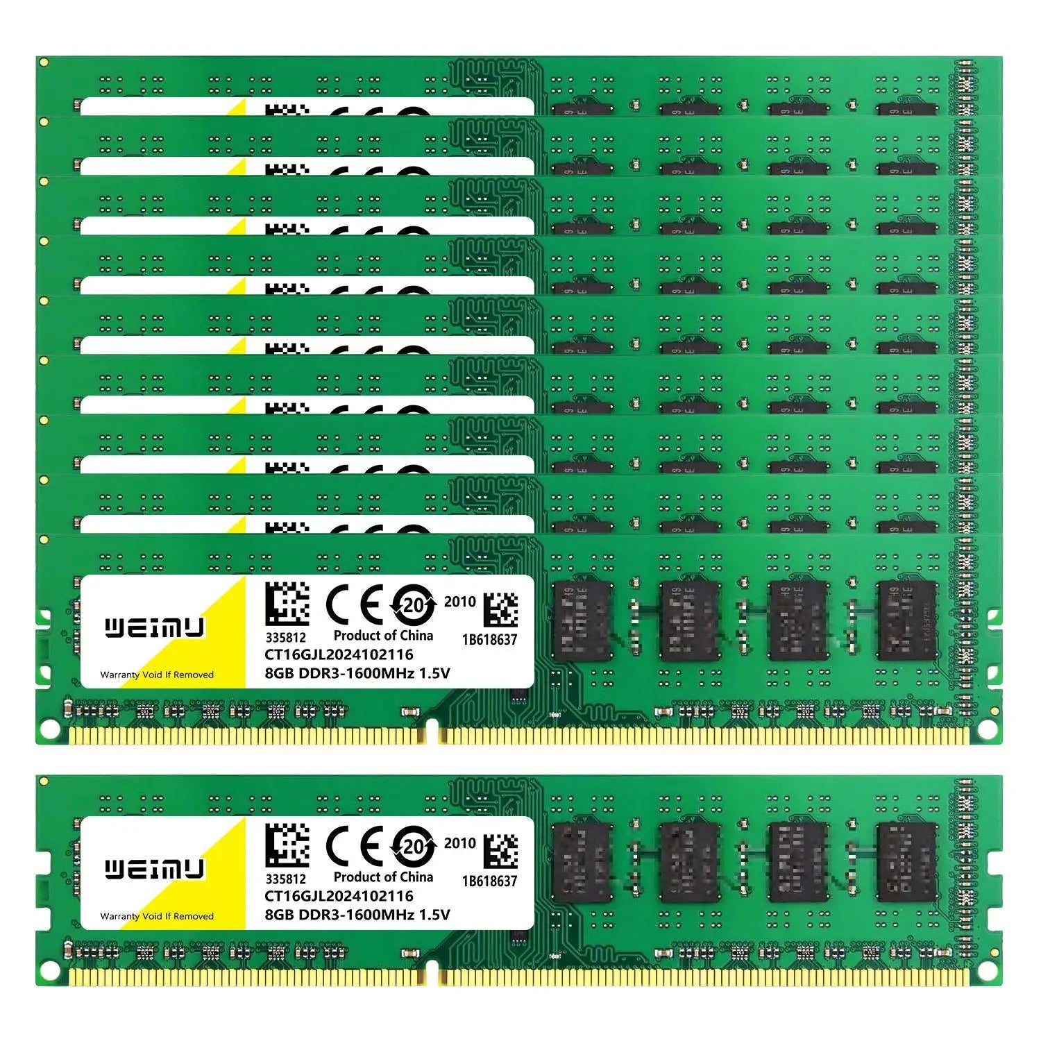 DDR3 & DDR4 Desktop RAM – 4GB/8GB/16GB 240-Pin DIMM