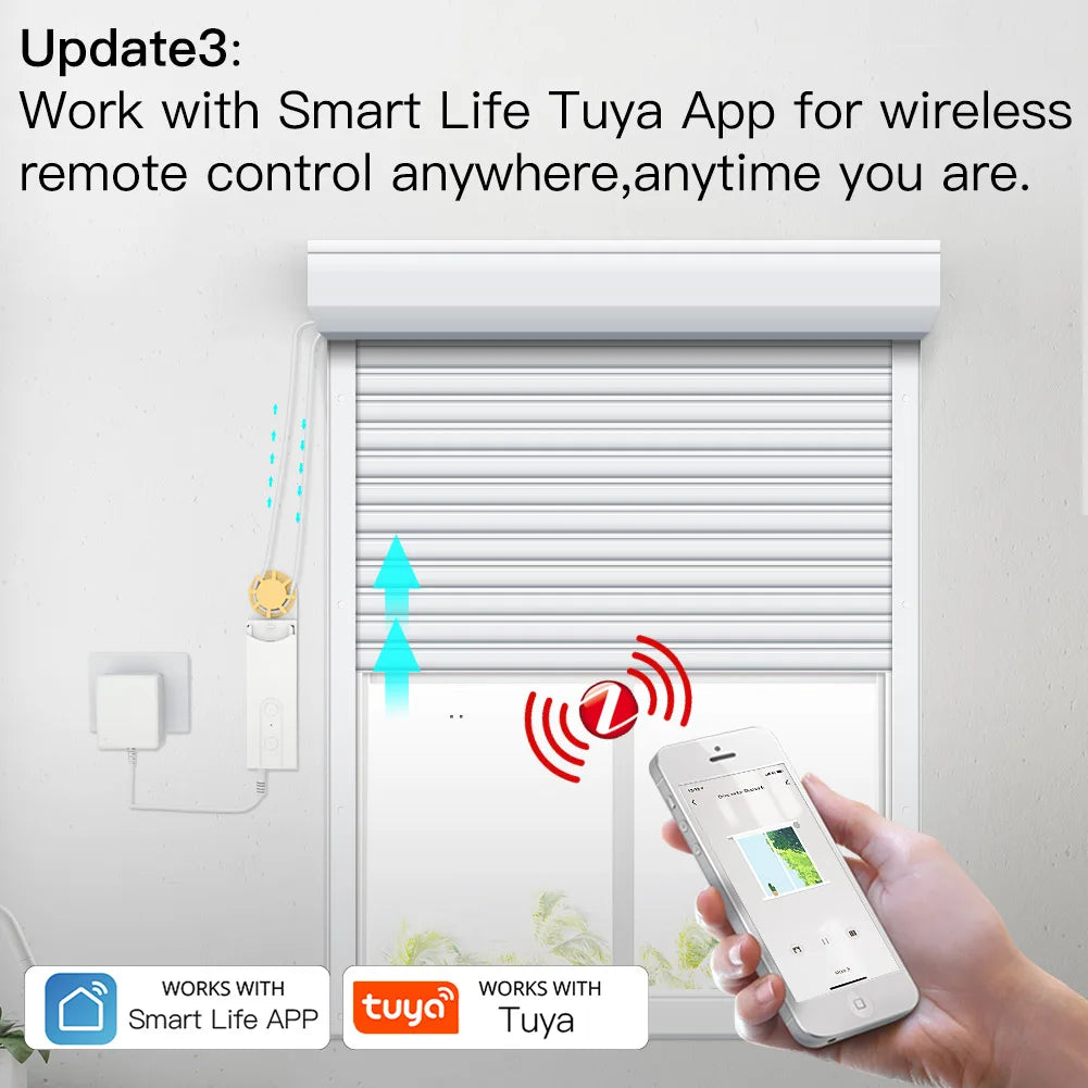 MOES ZigBee Smart Roller Blinds Motor DIY Drive Hub Tuya APP Alexa Google Voice Control