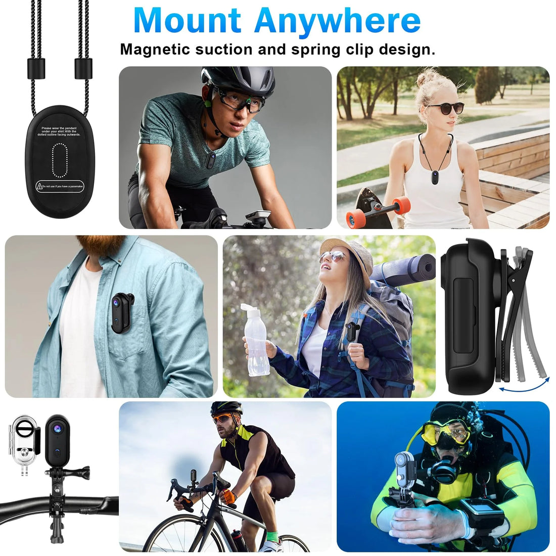 4K FHD Outdoor Sports Action Camera for Helmet & Bike