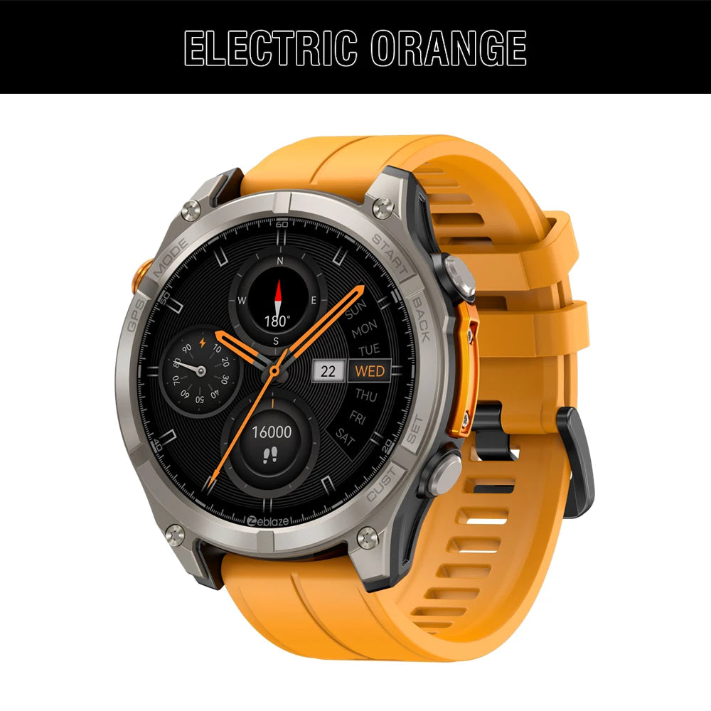 Zeblaze Stratos 4 GPS Smartwatch 2025 with AMOLED & Voice Call