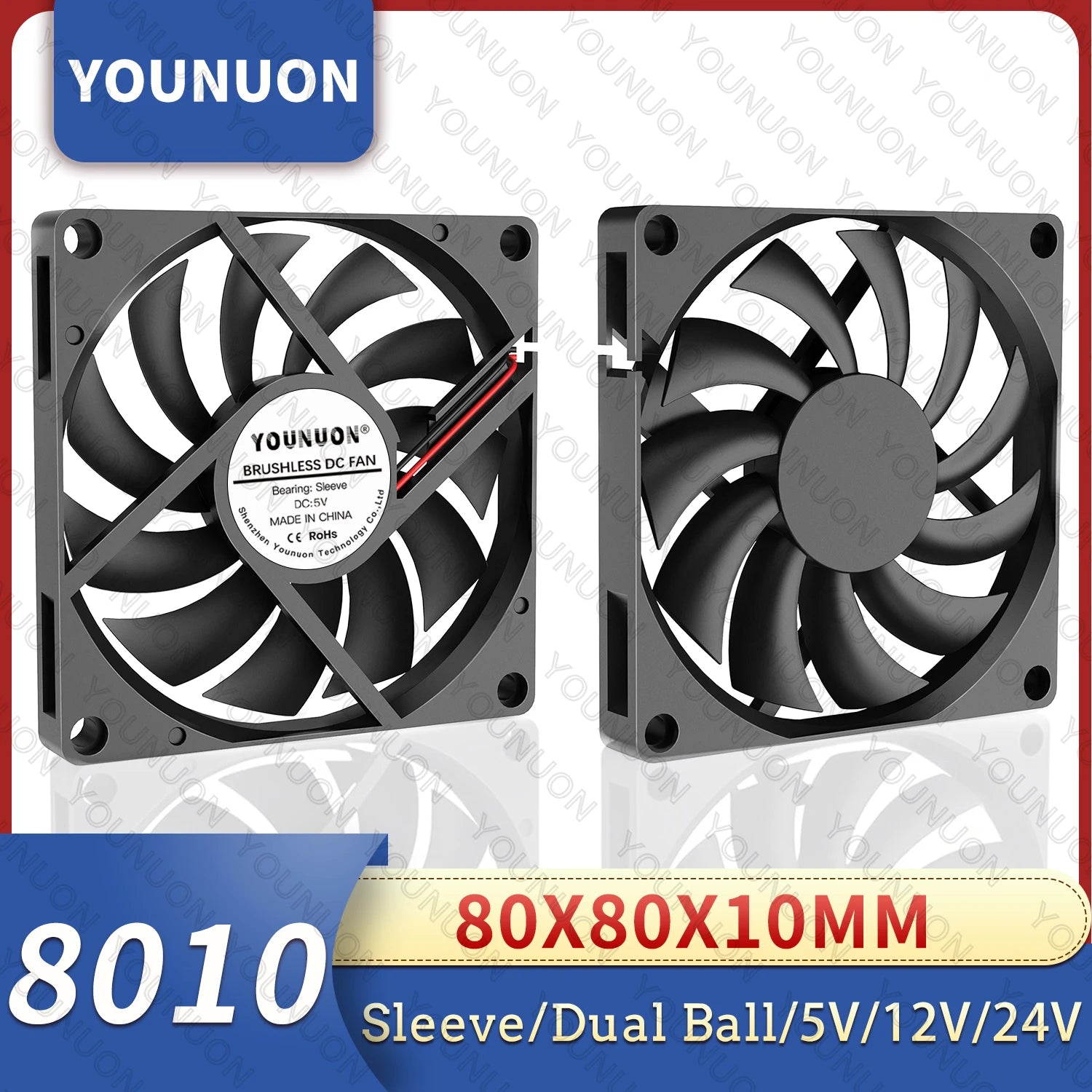 YOUNUON 80mm USB Brushless Cooling Fan