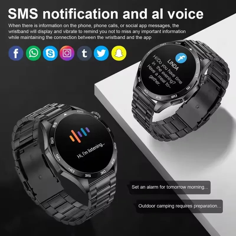 2025 Men’s Smartwatch with AMOLED, GPS & Bluetooth Calls