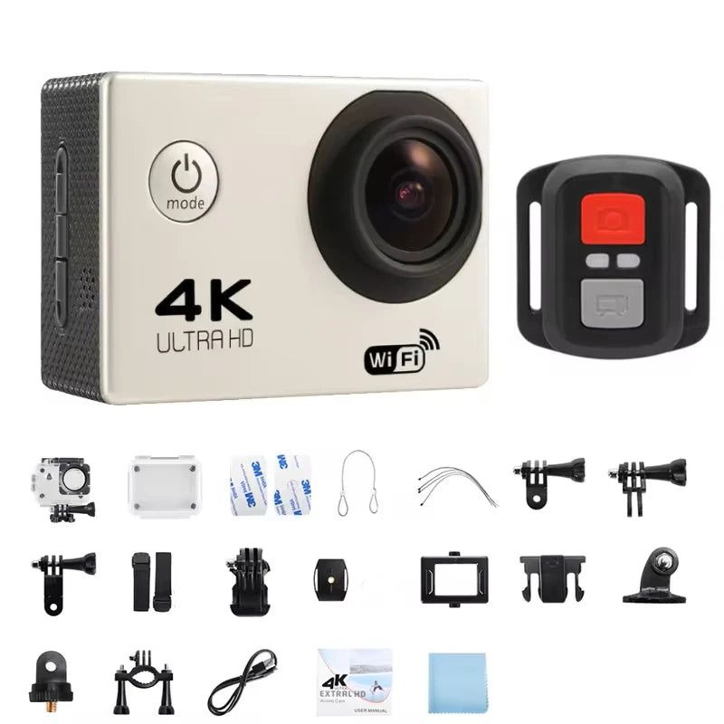 Ultra HD 4K Action Camera Waterproof with WiFi & 170° Wide Angle