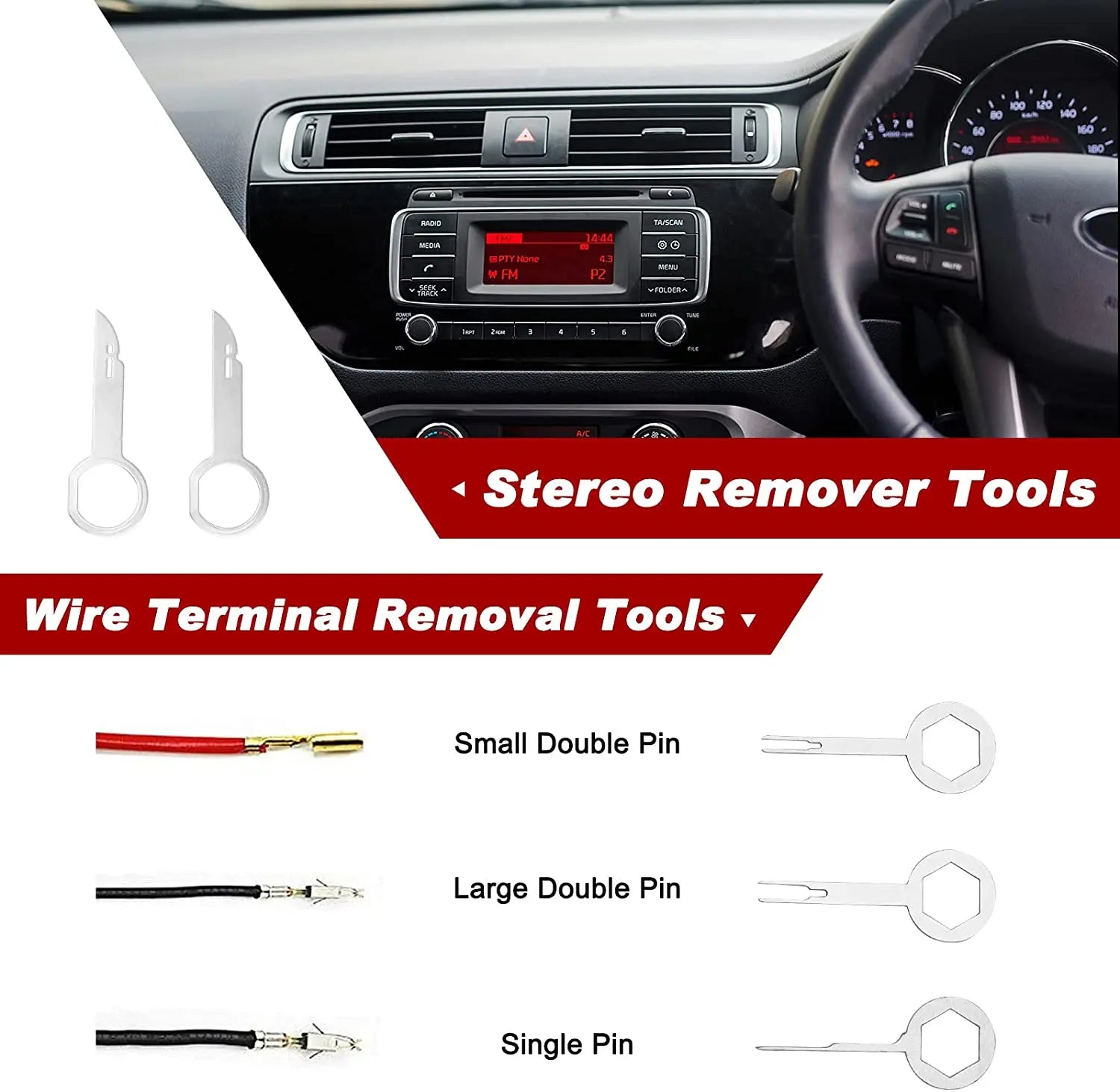 Car Interior Trim Removal Tool Set – Plastic Panel Clip Puller Kit