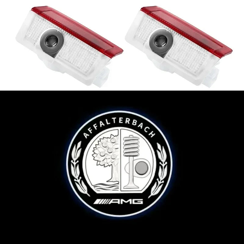 2PCS Car Door Welcome Logo Light for Mercedes Benz