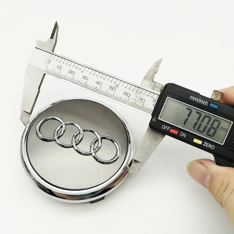 4pcs Car Wheel Center Hub Caps for Audi – 60mm–77mm