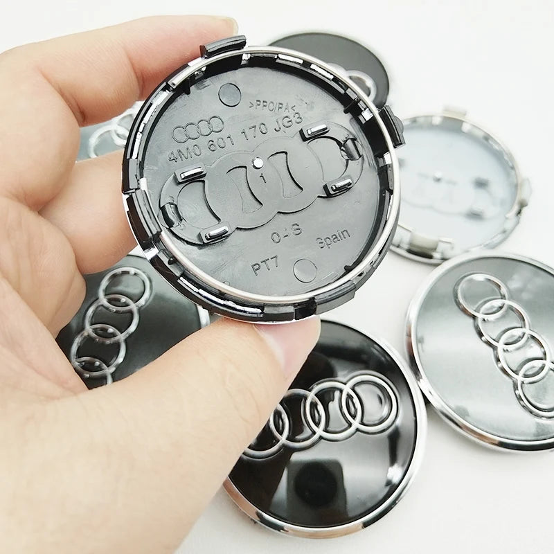 4pcs Car Wheel Center Hub Caps for Audi – 60mm–77mm