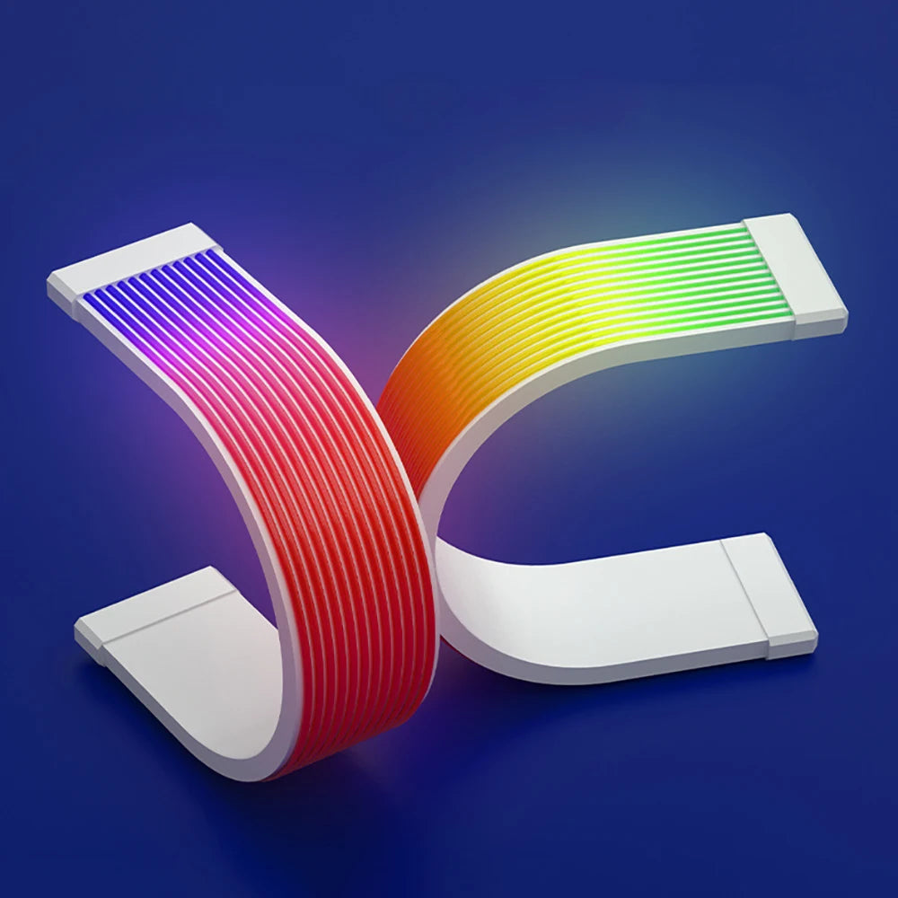 Flexible RGB LED Light Strip for ATX 24PIN, GPU Cables & PC Case