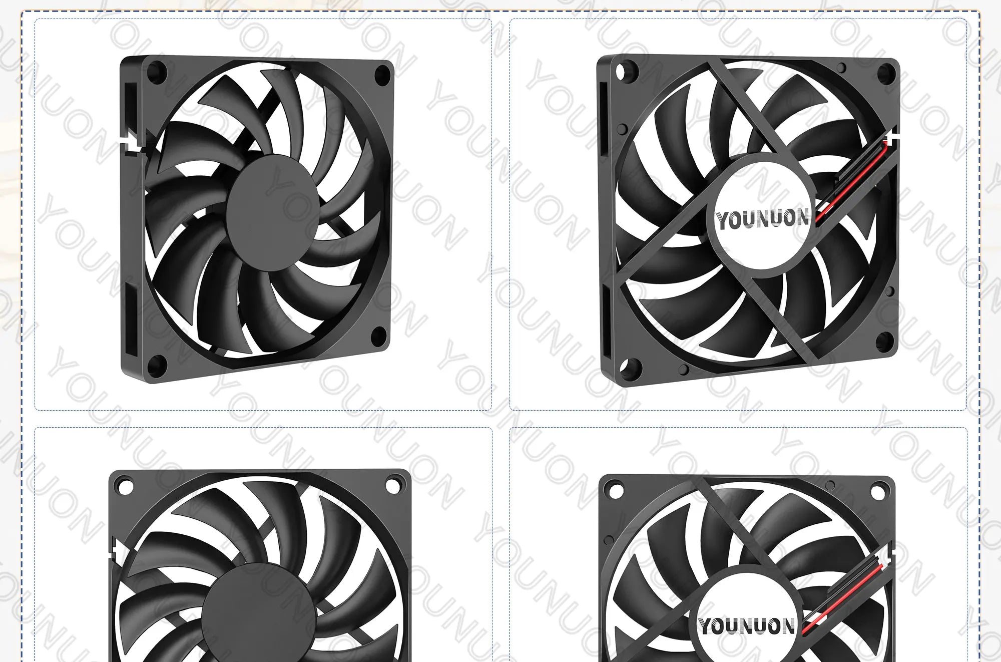 YOUNUON 80mm USB Brushless Cooling Fan