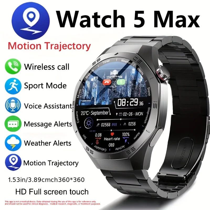 2025 Smartwatch for Android & iOS with AMOLED, GPS & Calls
