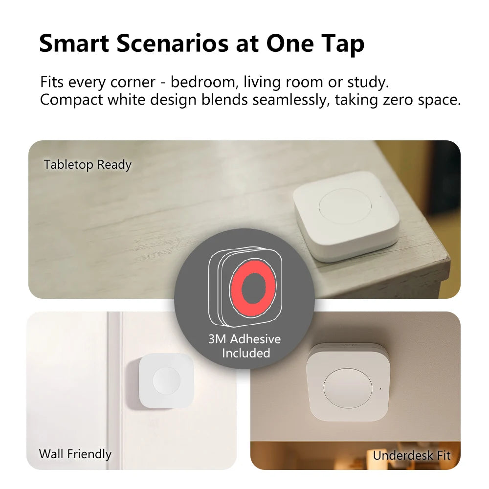 Aqara ZigBee Wireless Mini Switch Smart Remote Button Works