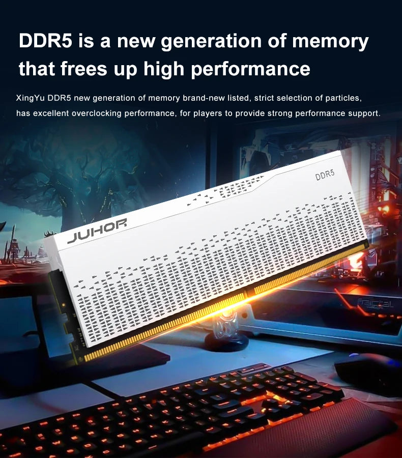 JUHOR DDR5 RAM – 16GB/32GB Desktop Memory