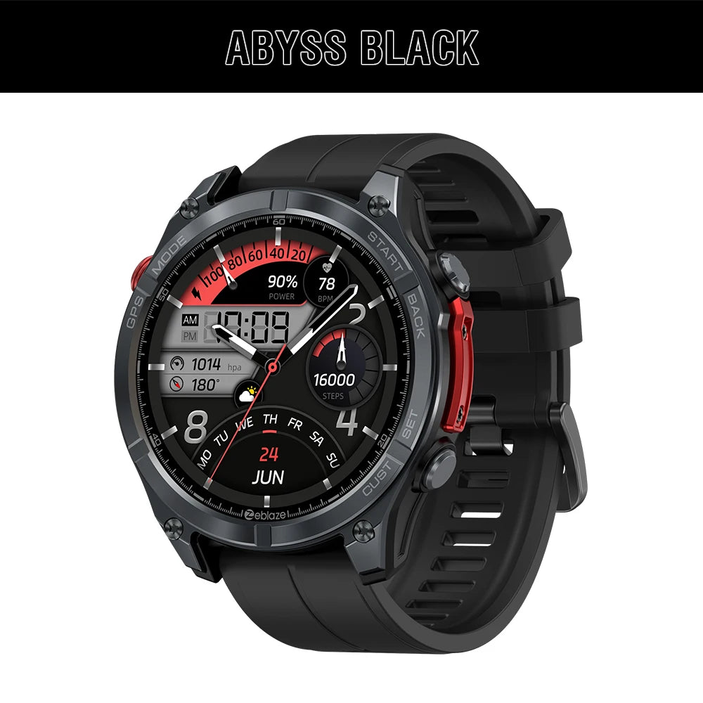 Zeblaze Stratos 4 GPS Smartwatch 2025 with AMOLED & Voice Call