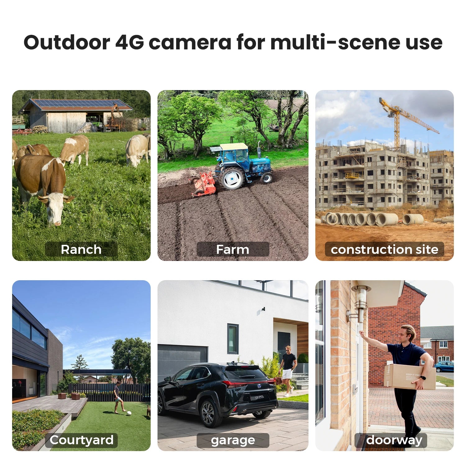 YOOSEE 4K 8MP Solar Powered 4G LTE IP Camera