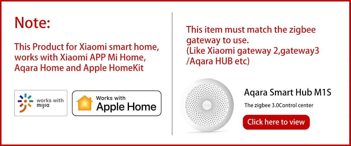 Aqara ZigBee Wireless Mini Switch Smart Remote Button Works