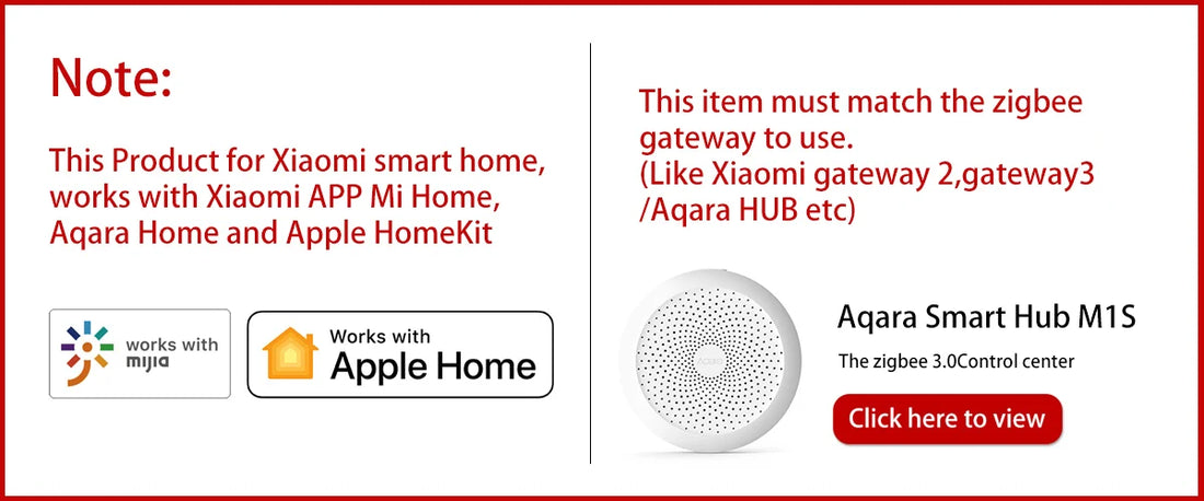 Aqara ZigBee Wireless Mini Switch Smart Remote Button Works