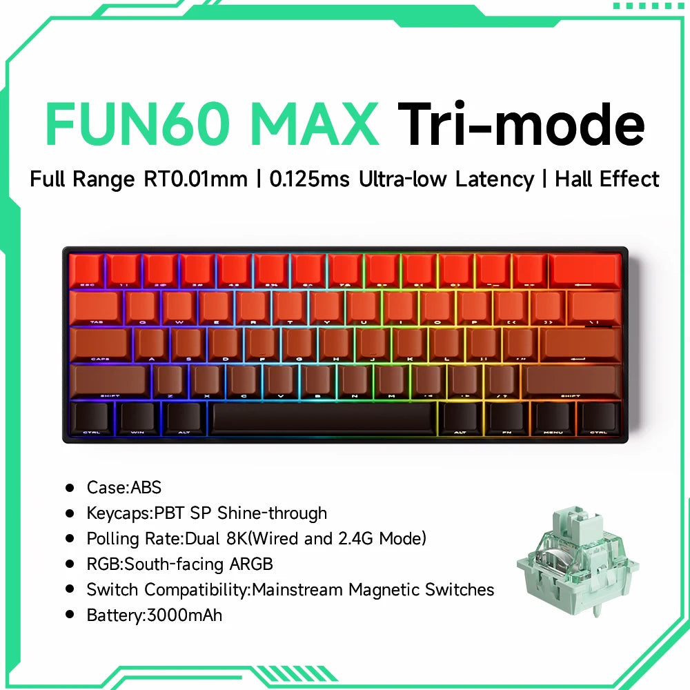 Akko MonsGeek FUN60 60% Mechanical Gaming Keyboard