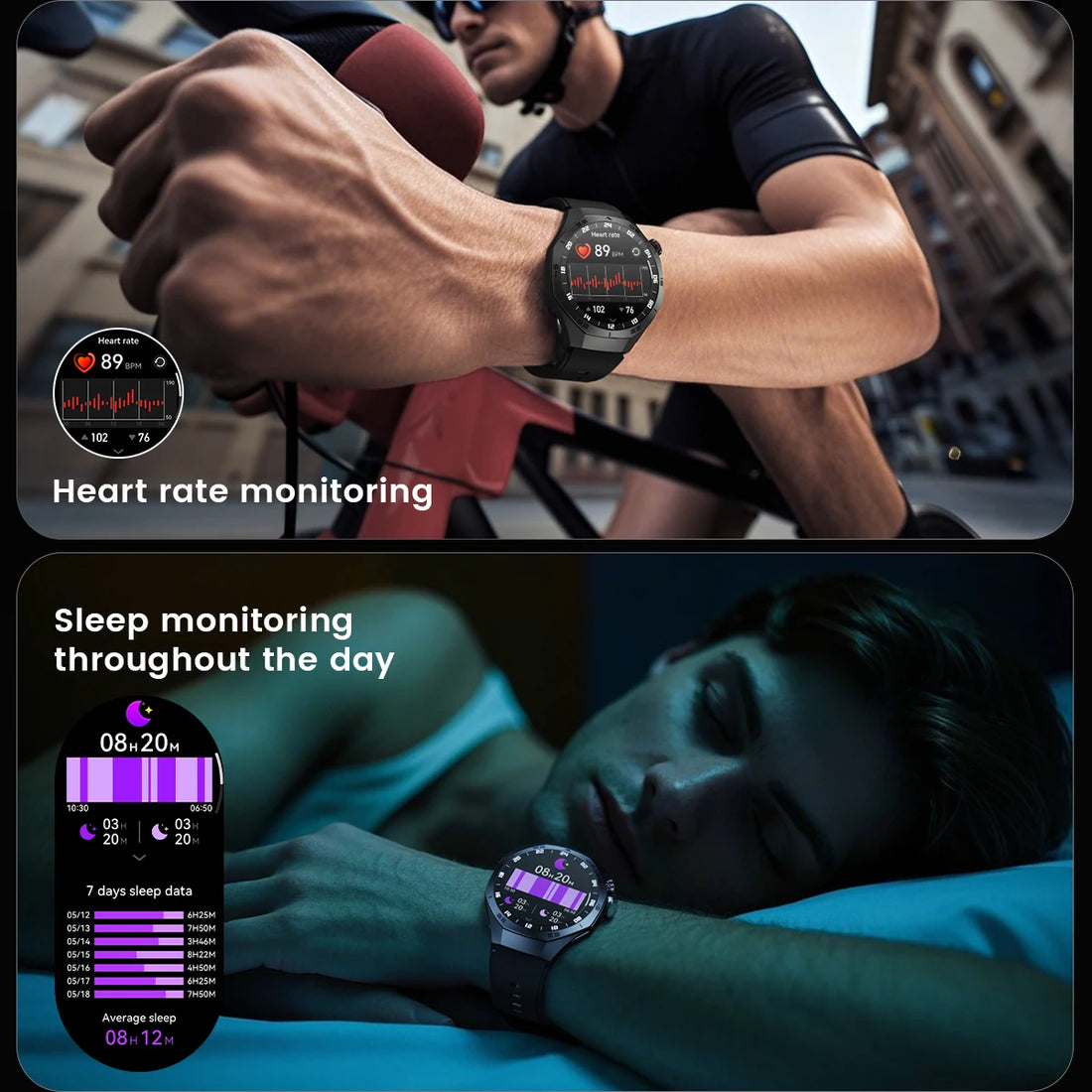 2025 Smartwatch for Android & iOS with AMOLED, GPS & Calls