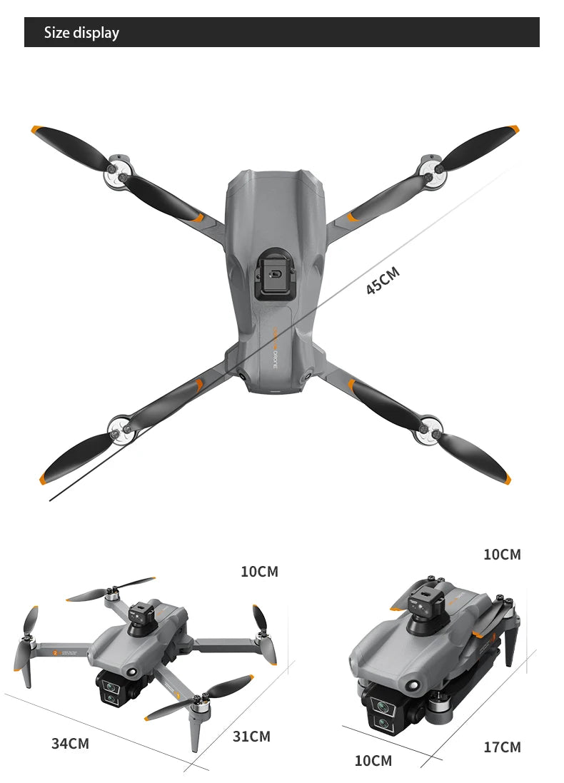 L300 MAX 4K HD Drone with Screen, 5G GPS & Brushless Motor