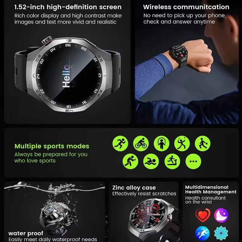 GUHUAVMI GT5 Pro Smartwatch 2025 with AMOLED & GPS