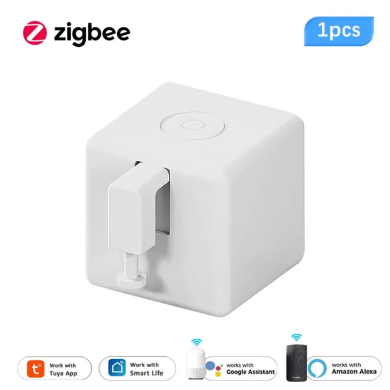 Tuya ZigBee Fingerbot Plus Smart Button Pusher Switch Alexa Google APP Control