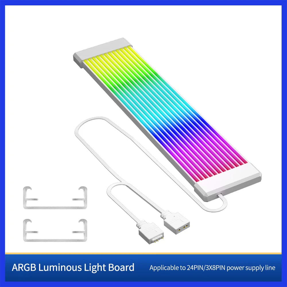 Flexible RGB LED Light Strip for ATX 24PIN, GPU Cables & PC Case