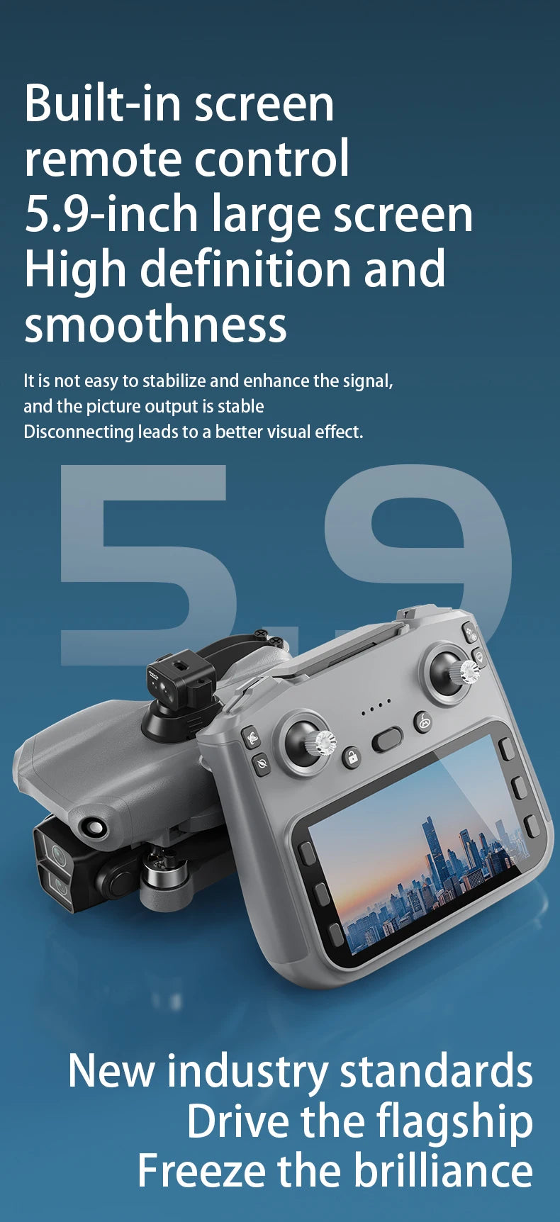 L300 MAX 4K HD Drone with Screen, 5G GPS & Brushless Motor