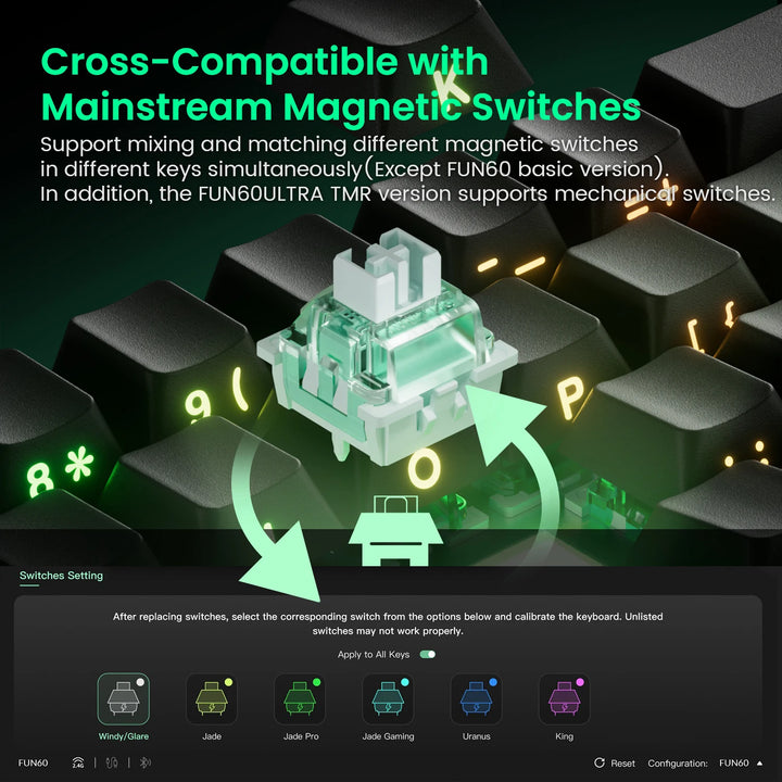 Akko MonsGeek FUN60 60% Mechanical Gaming Keyboard