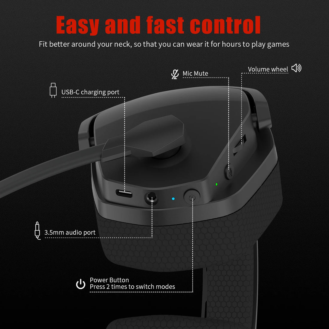 NUBWO G06 2.4G Dual Wireless Gaming Headset