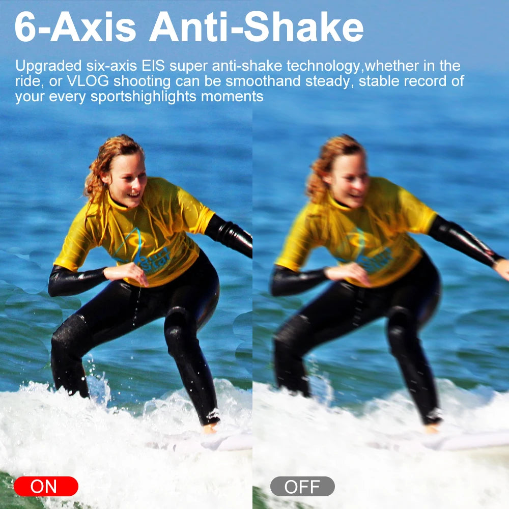 Ourlife MTR40 5K Action Camera with Touch Screen & Remote