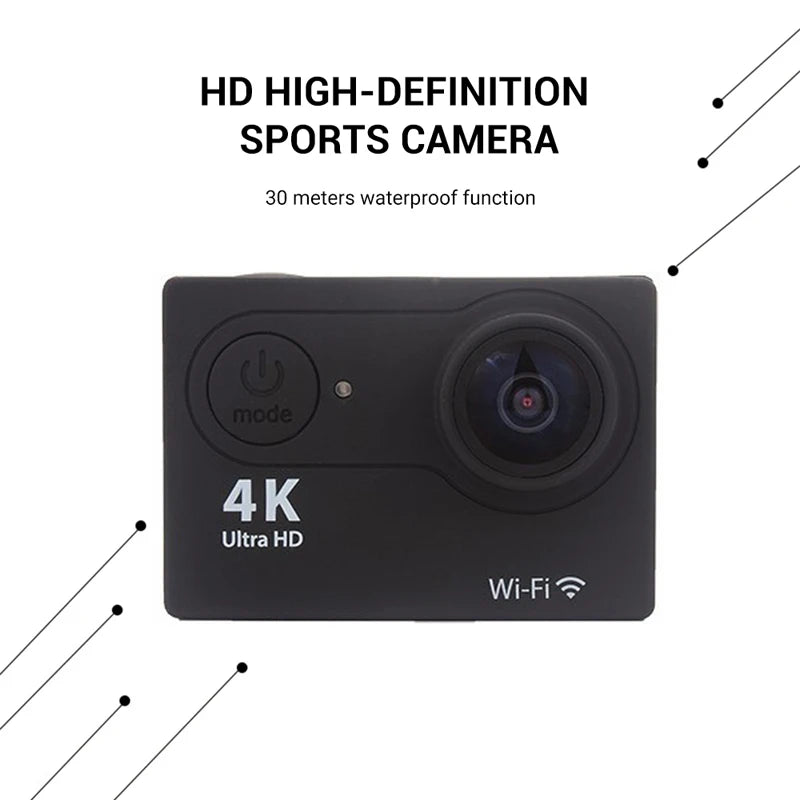 Ultra HD 4K Action Camera Waterproof with WiFi & 170° Wide Angle