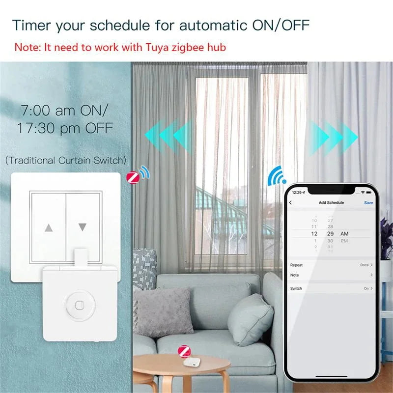 Tuya ZigBee Fingerbot Plus Smart Button Pusher Switch Alexa Google APP Control