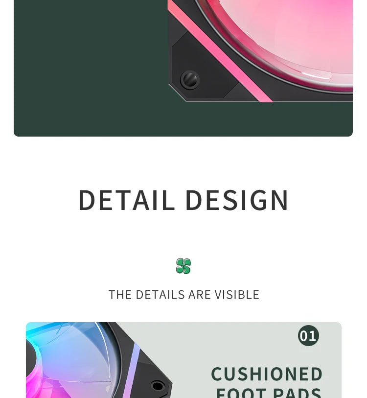 Aigo AM12 RGB 120mm PC Case Fan Kit