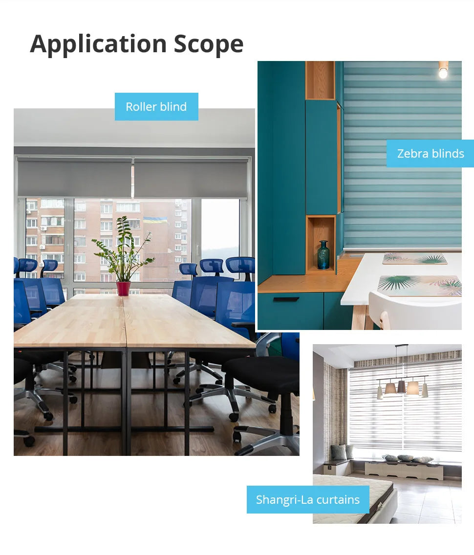 Zemismart ZigBee Smart Roller Blinds Motor 38mm Tube Tuya Smart Life Alexa Google