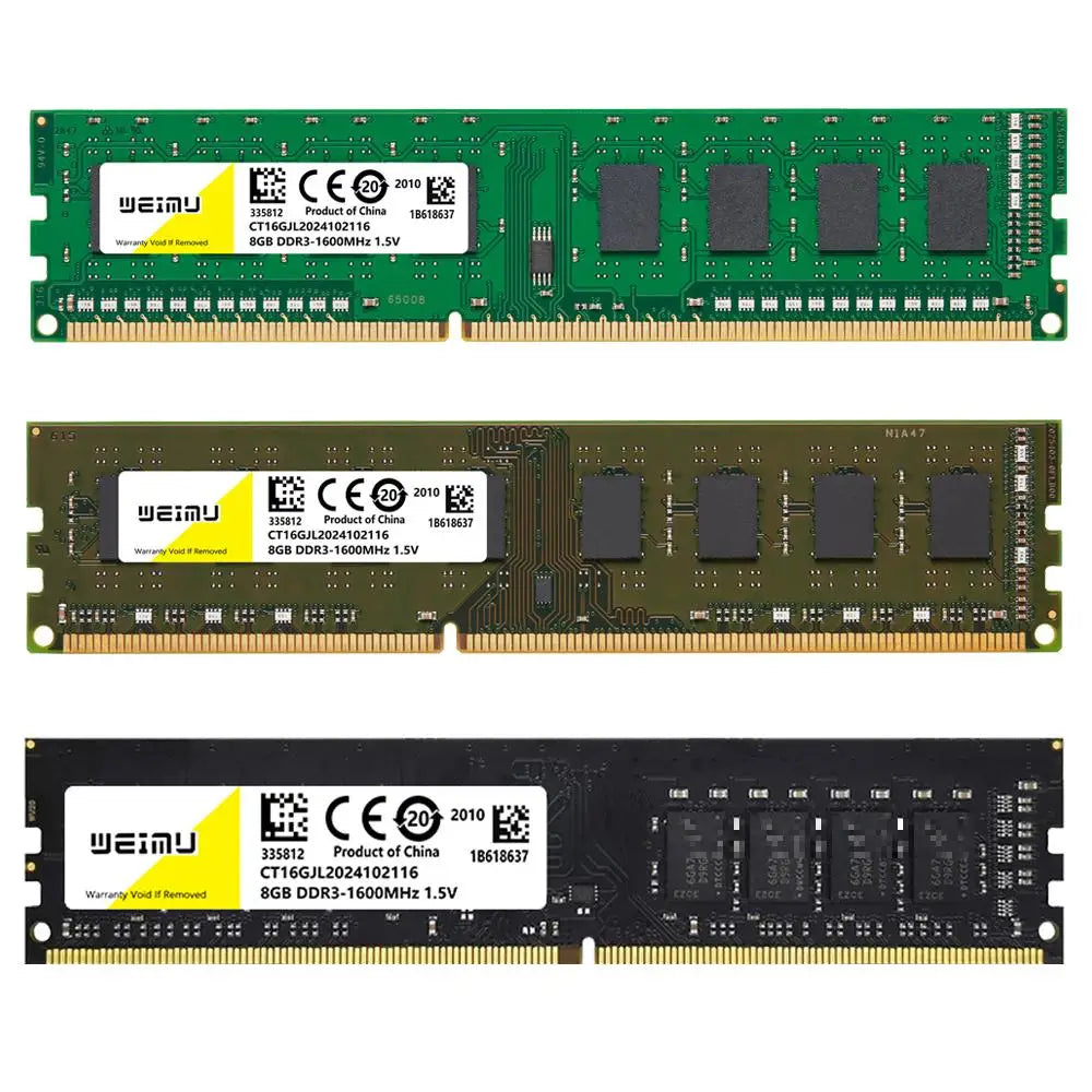 DDR3 & DDR4 Desktop RAM – 4GB/8GB/16GB 240-Pin DIMM