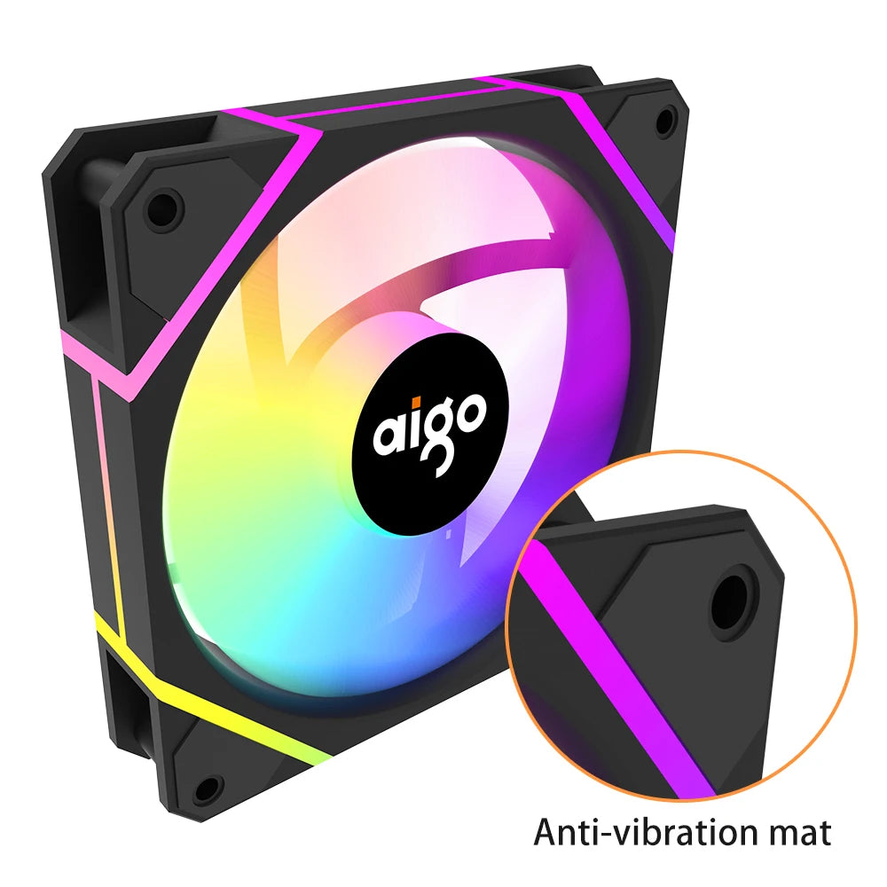 Aigo AM12 RGB 120mm PC Case Fan Kit