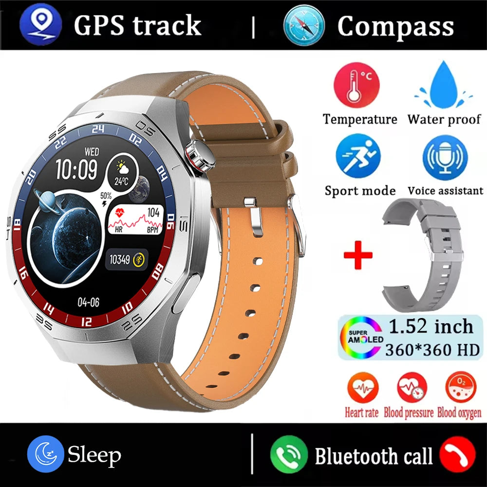 2025 Smartwatch for Android & iOS with AMOLED, GPS & Calls