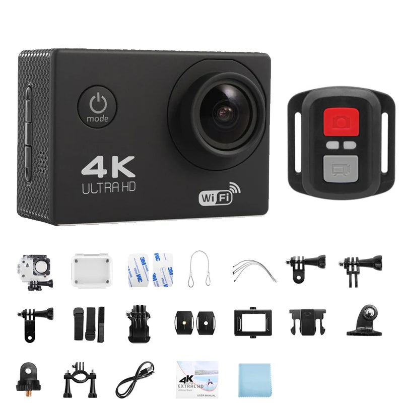 Ultra HD 4K Action Camera Waterproof with WiFi & 170° Wide Angle