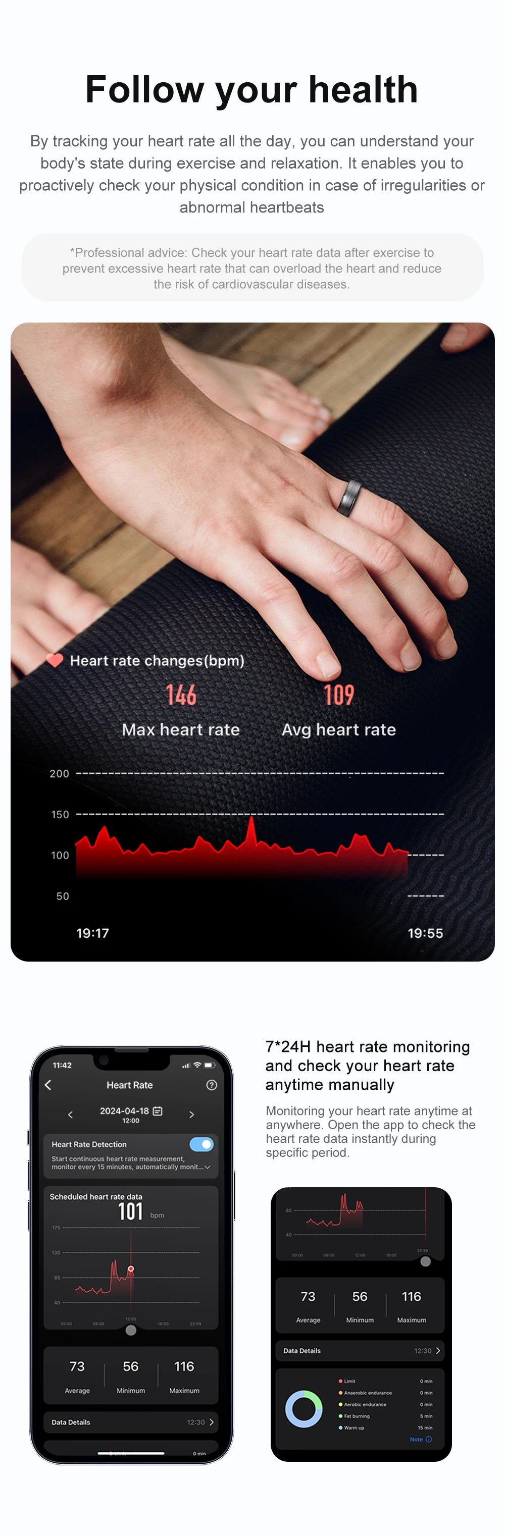 COLMI R06 Smart Ring 2024 Heart Rate