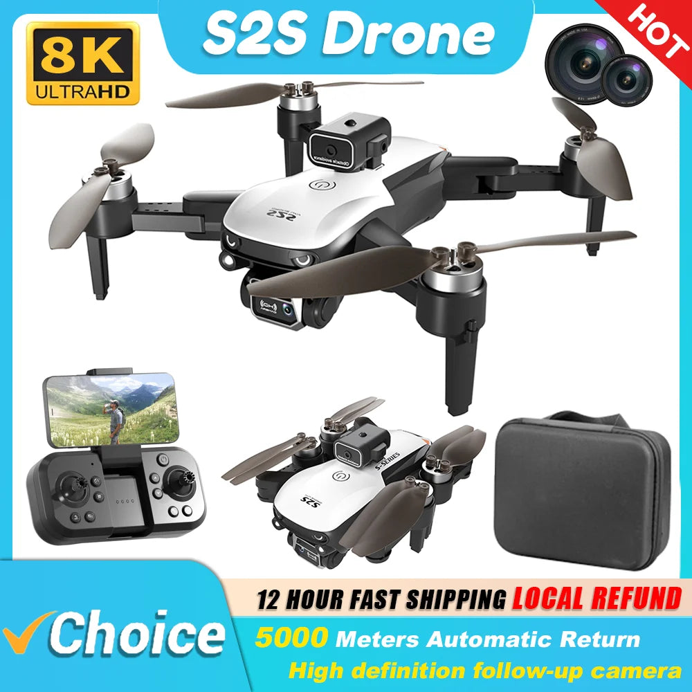 KBDFA S2S Mini Drone with 4K/8K HD Camera