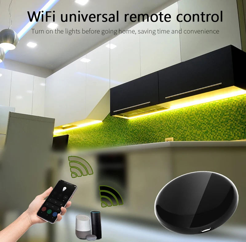 WiFi Smart Universal IR Remote Control for TV & AC Tuya Smart Life Alexa Google