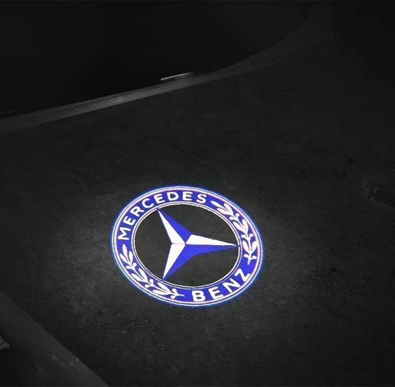 2PCS Car Door Welcome Logo Light for Mercedes Benz
