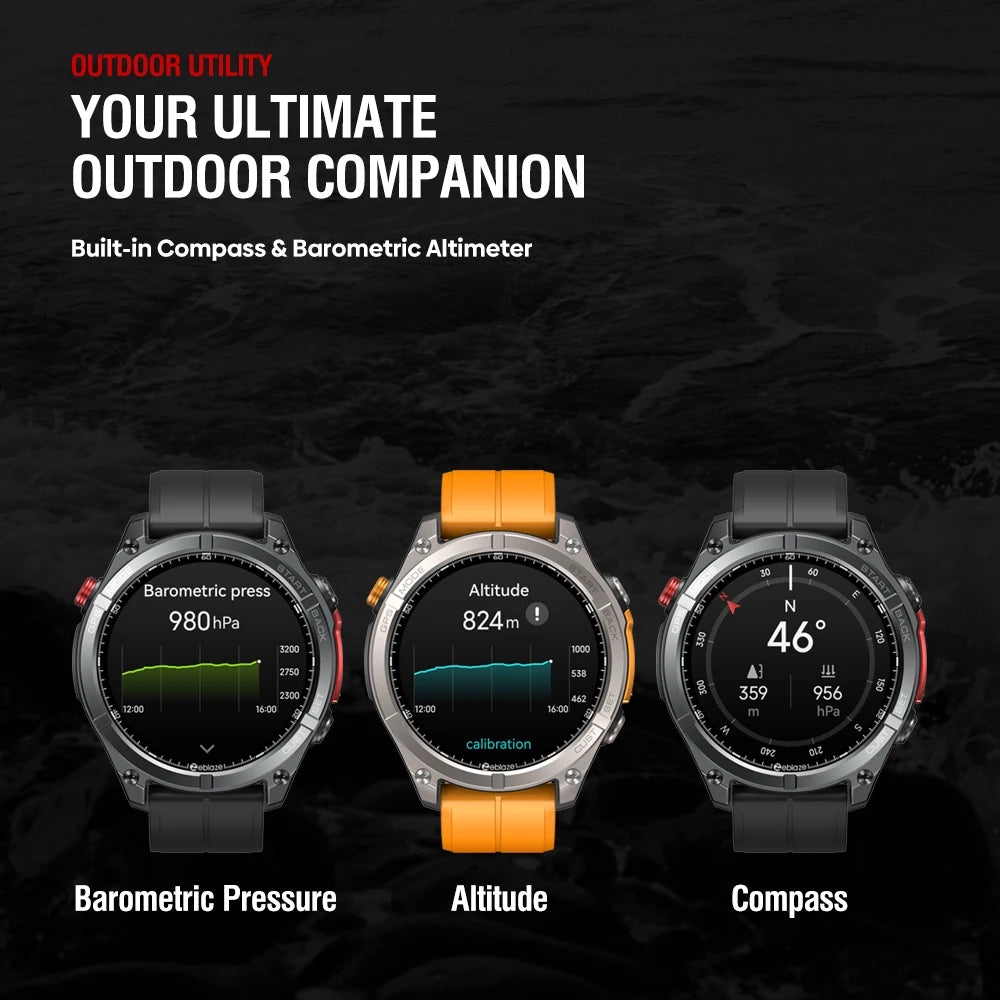 Zeblaze Stratos 4 GPS Smartwatch 2025 with AMOLED & Voice Call
