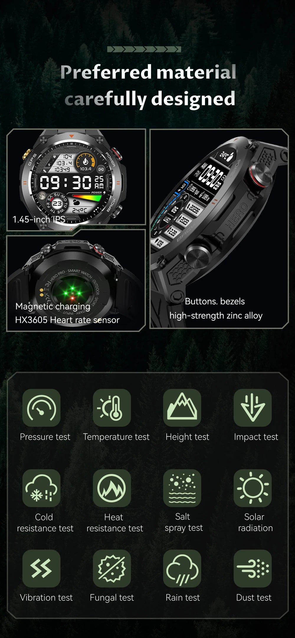COLMI V75 GPS Smartwatch 2024 with 1.45" Ultra HD Display